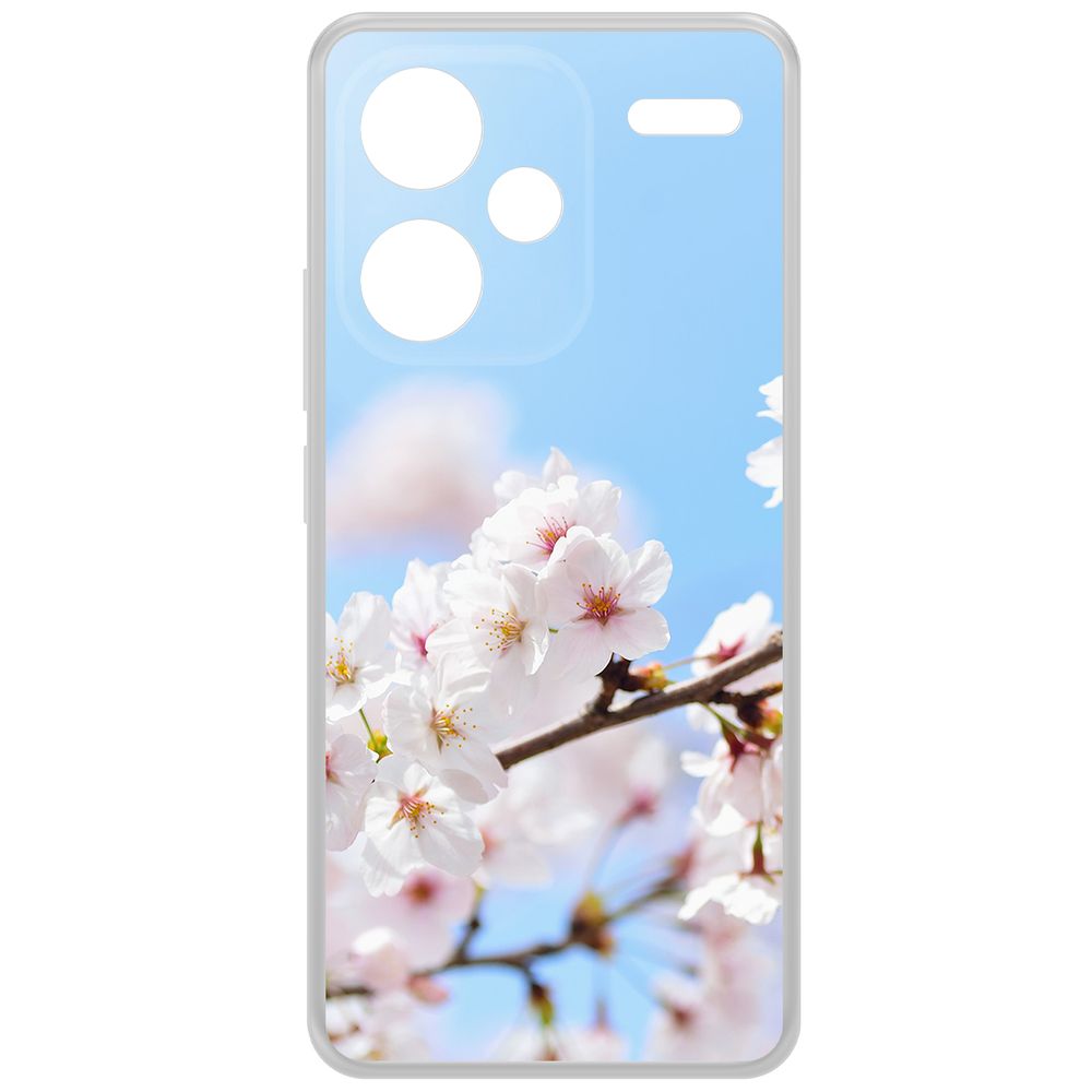 

Чехол-накладка Krutoff Clear Case Цветение для Xiaomi Redmi Note 13 Pro+ 5G, Прозрачный
