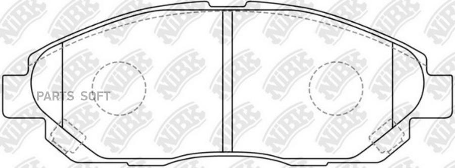 Тормозные колодки NiBK дисковые PN3479