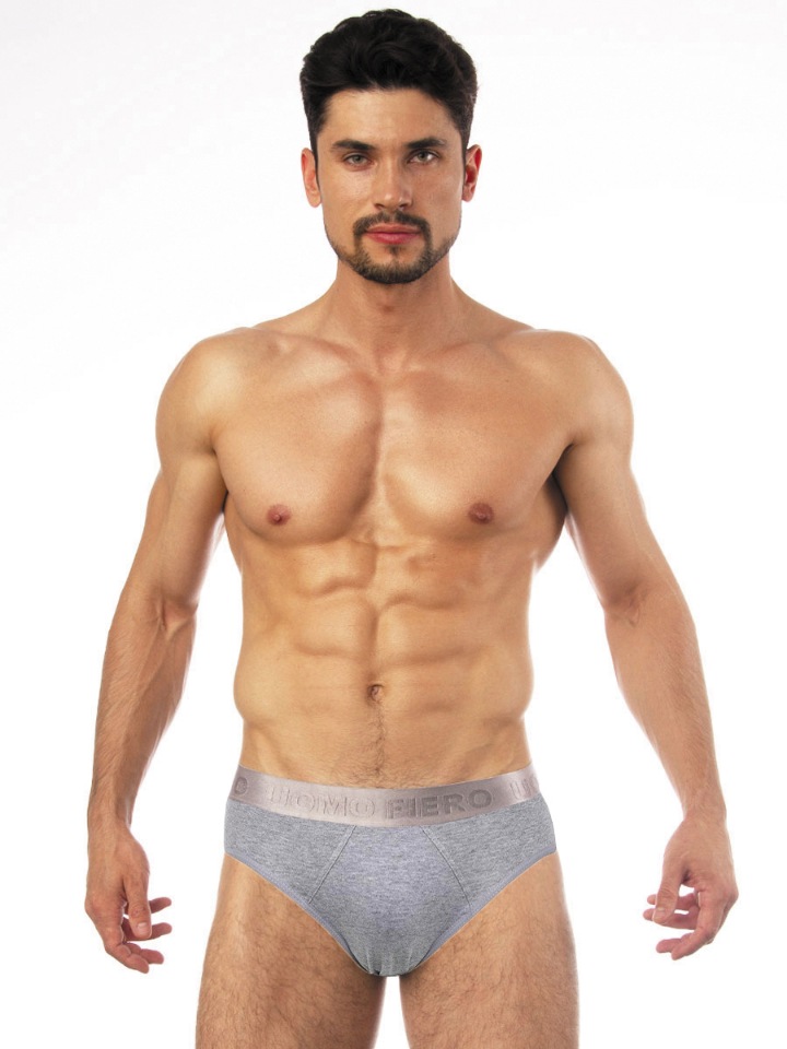 фото Трусы мужские uomo fiero 056 fs серые 54 ru