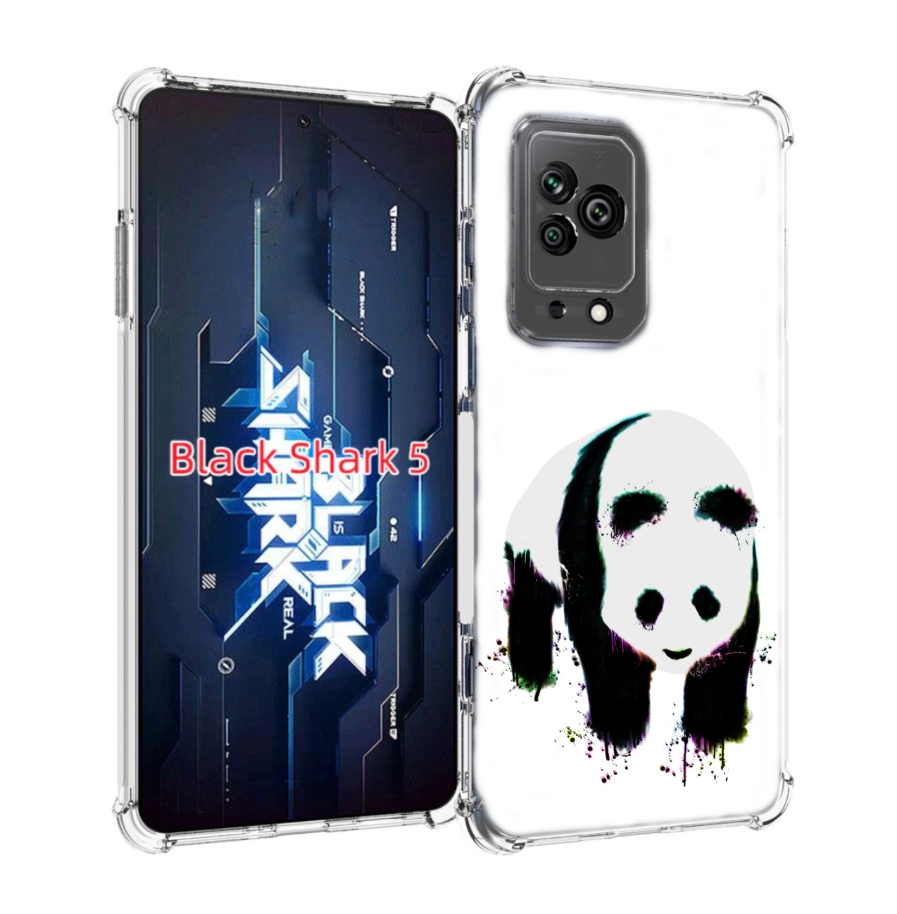 

Чехол MyPads панда в акварели для Xiaomi Black Shark 5, Прозрачный, Tocco