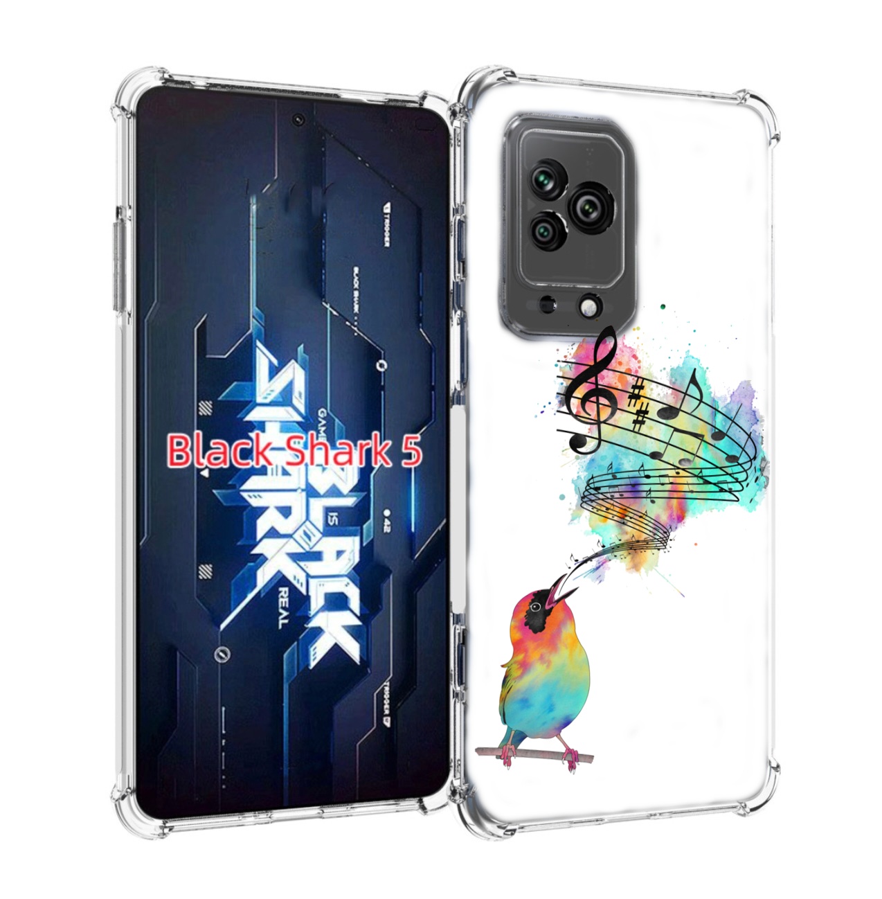

Чехол MyPads певчая птичка для Xiaomi Black Shark 5, Прозрачный, Tocco
