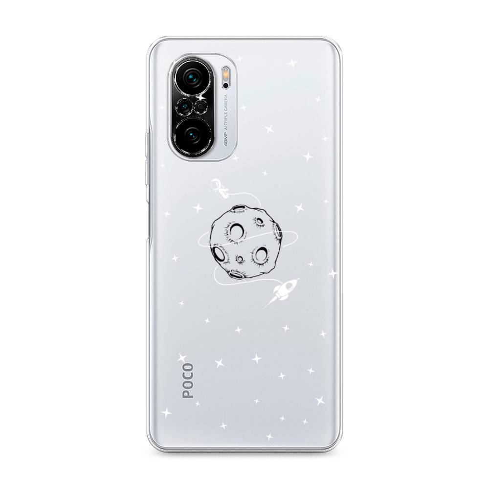 

Чехол на Poco F3/Redmi K40/Mi 11i "Полет вокруг луны", Белый;серый;черный, 310150-2