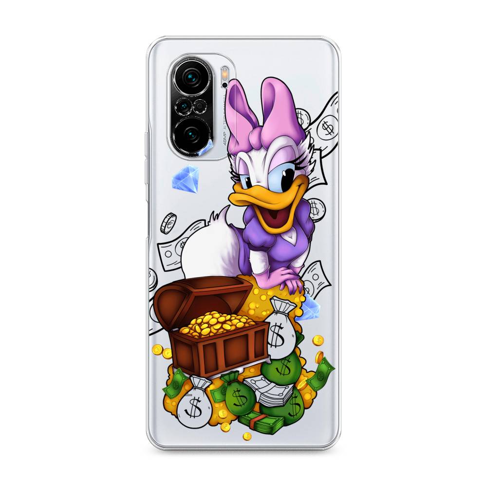 

Чехол на Poco F3/Redmi K40/Mi 11i "Rich Daisy Duck", Коричневый;белый;фиолетовый, 310150-6