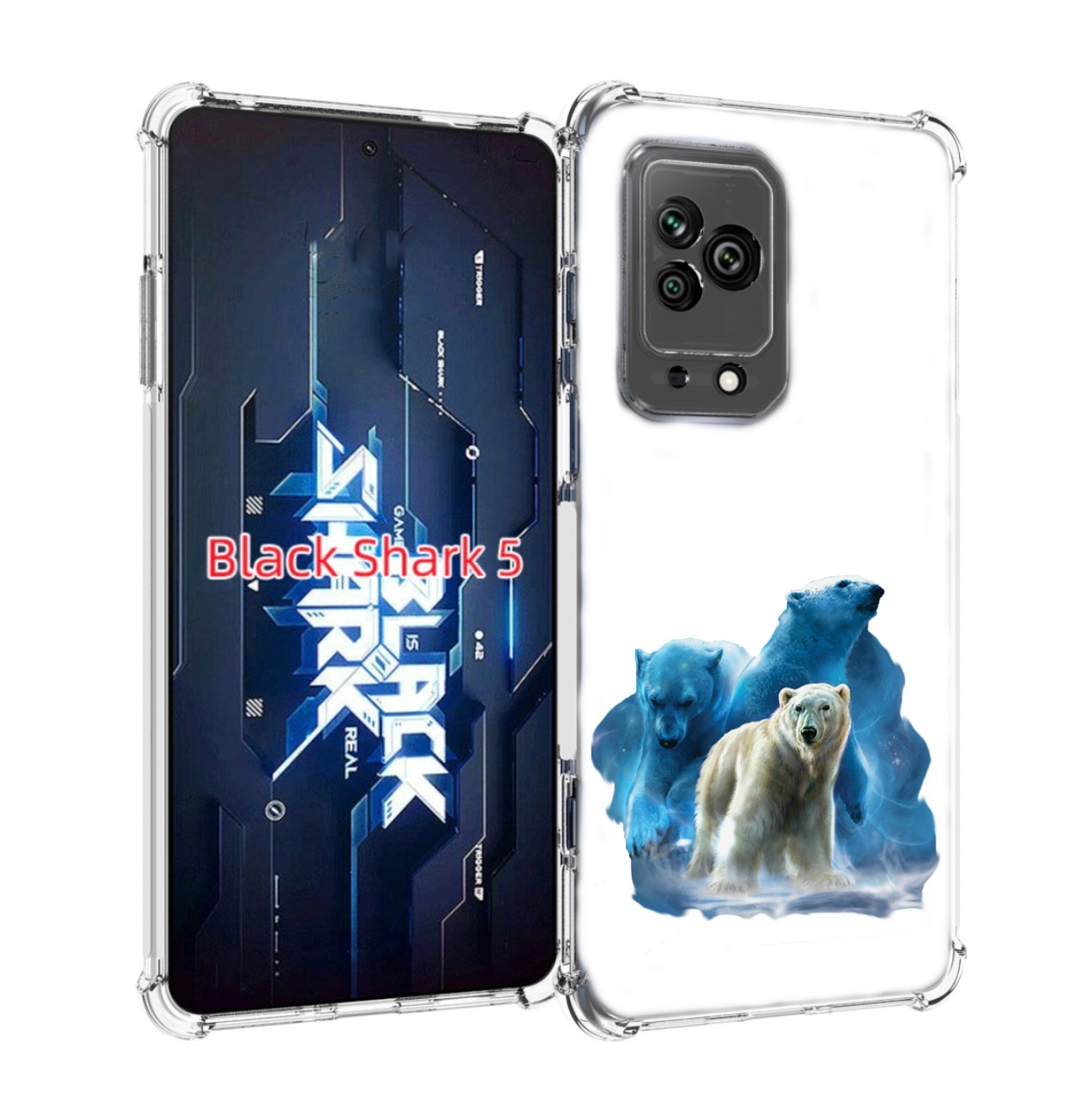 

Чехол MyPads полярный медведь для Xiaomi Black Shark 5, Прозрачный, Tocco