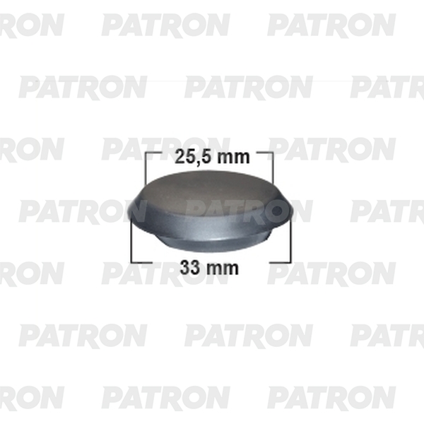 PATRON P37-2824T Заглушка пластиковая универсальная диаметр 33 x 25,5  1шт
