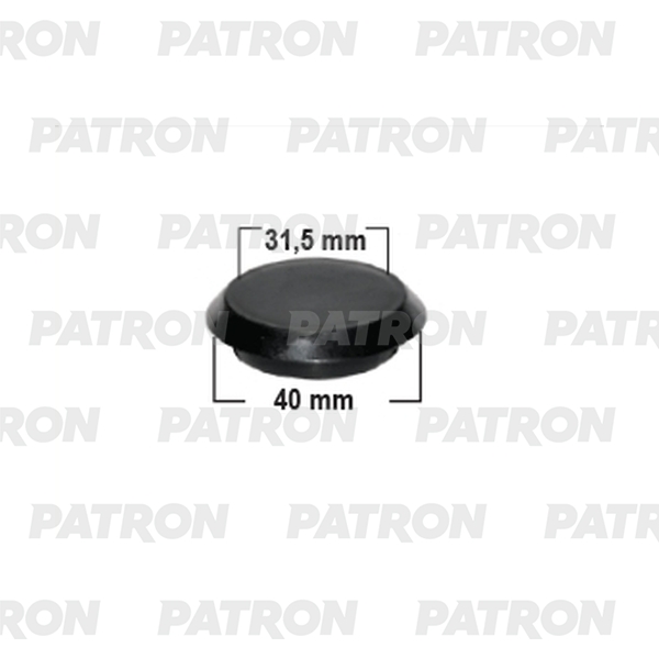 PATRON P37-2825T Заглушка пластиковая универсальная диаметр 40 x 31,5  1шт