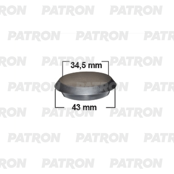 PATRON P37-2826T Заглушка пластиковая универсальная диаметр 43 x 34,5  1шт