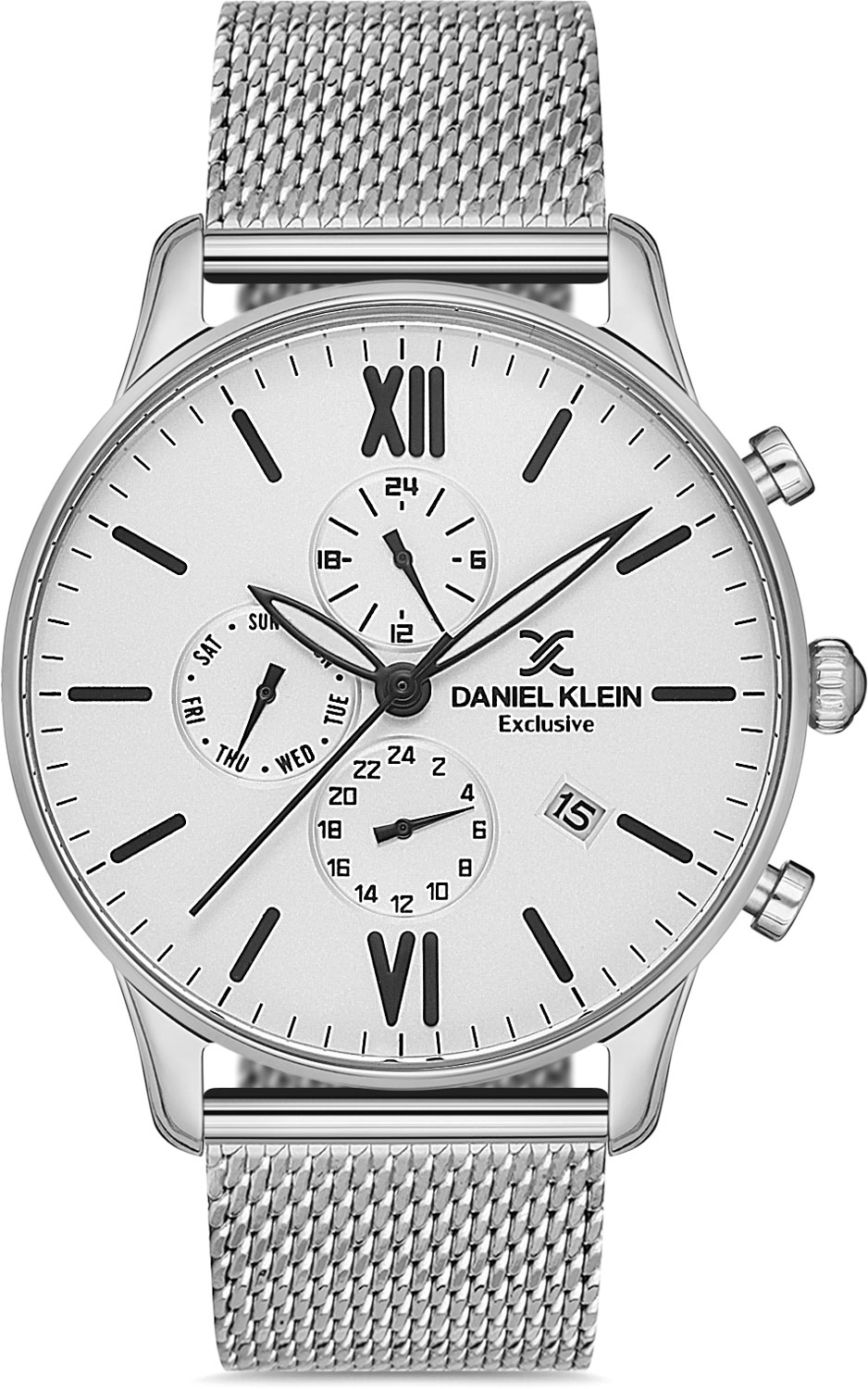 фото Наручные часы мужские daniel klein dk.1.12945-1 серебристые