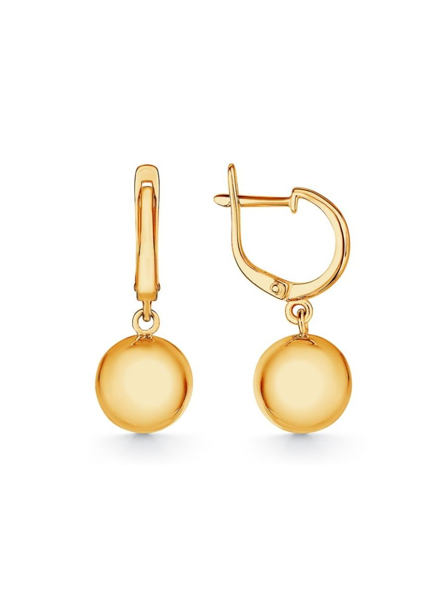 

Серьги подвески из красного золота ОАО "Костромской ювелирный завод" 2633М, 2633М