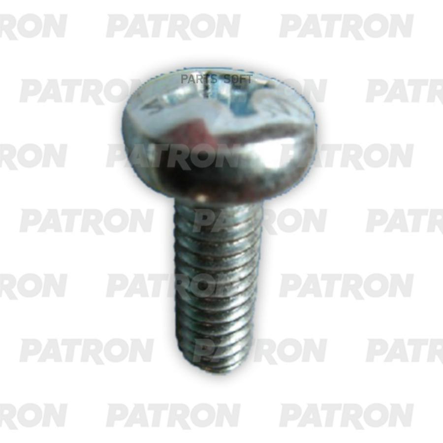 PATRON P37-2632T Болт металлический с круглой шляпой под крест m6x16  10шт