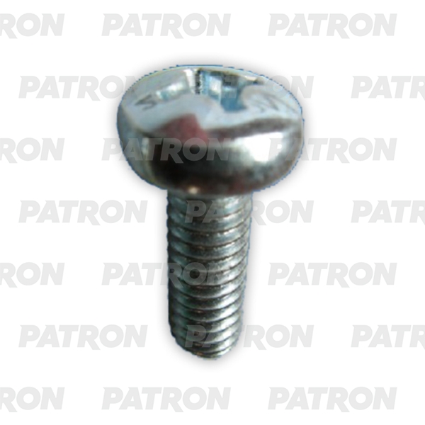 

PATRON P37-2632T Болт металлический с круглой шляпой под крест m6x16 10шт