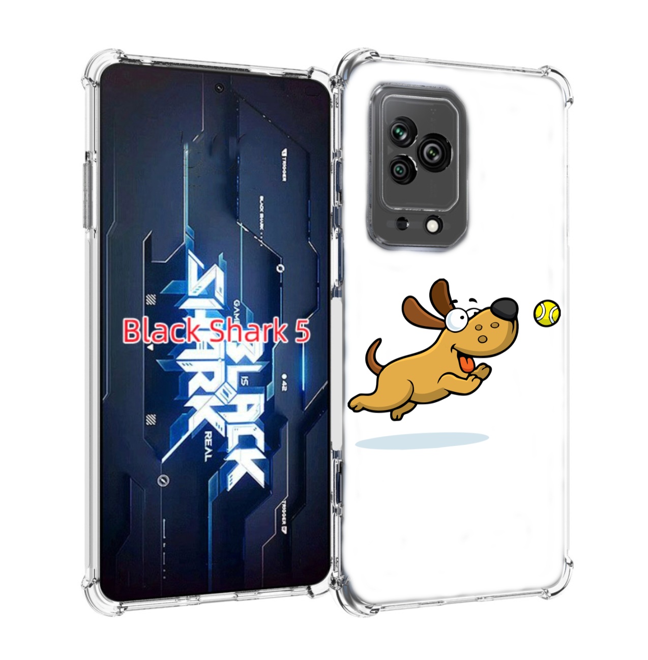 

Чехол MyPads пёсик для Xiaomi Black Shark 5, Прозрачный, Tocco