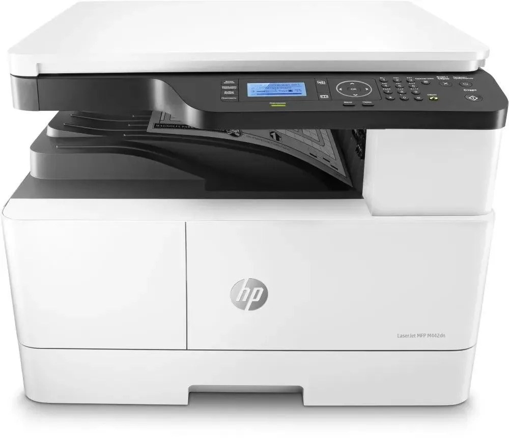 

МФУ лазерный HP LaserJet Pro M442dn черно-белая печать, A3, цвет белый 8af71a, МФУ лазерный HP LaserJet Pro M442dn черно-белая печать, A3, цвет белый [8af71a]