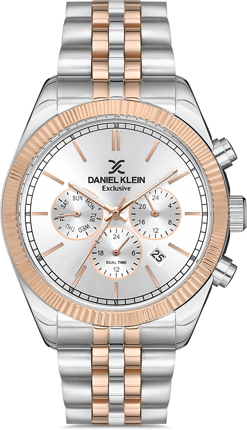 фото Наручные часы мужские daniel klein dk.1.13002-5 золотистые/серебристые