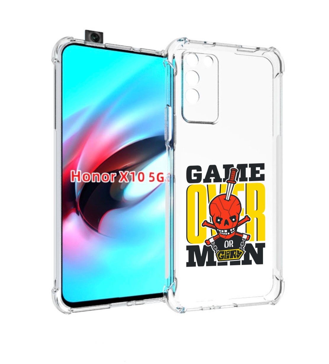 

Чехол MyPads игра-окончена-парень для Honor X10, Прозрачный, Tocco