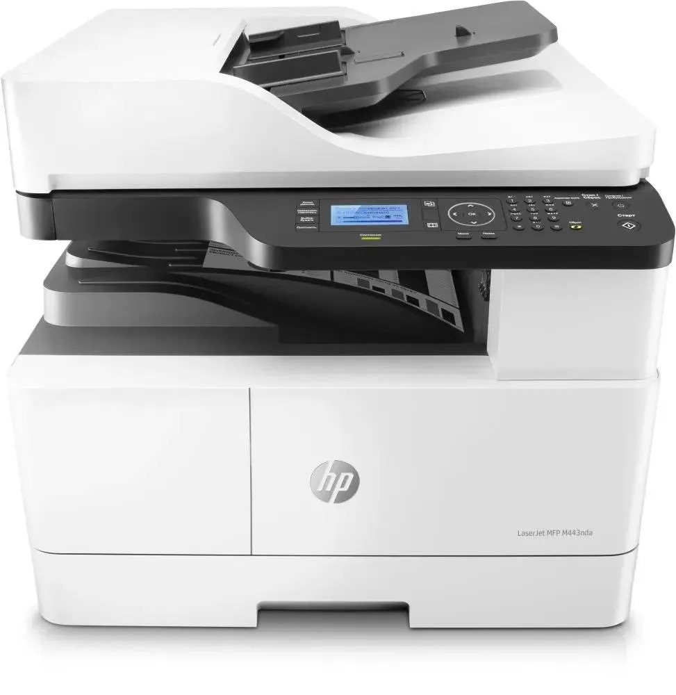

МФУ лазерный HP LaserJet Pro M443nda черно-белая печать, A3, цвет белый 8af72a, МФУ лазерный HP LaserJet Pro M443nda черно-белая печать, A3, цвет белый [8af72a]