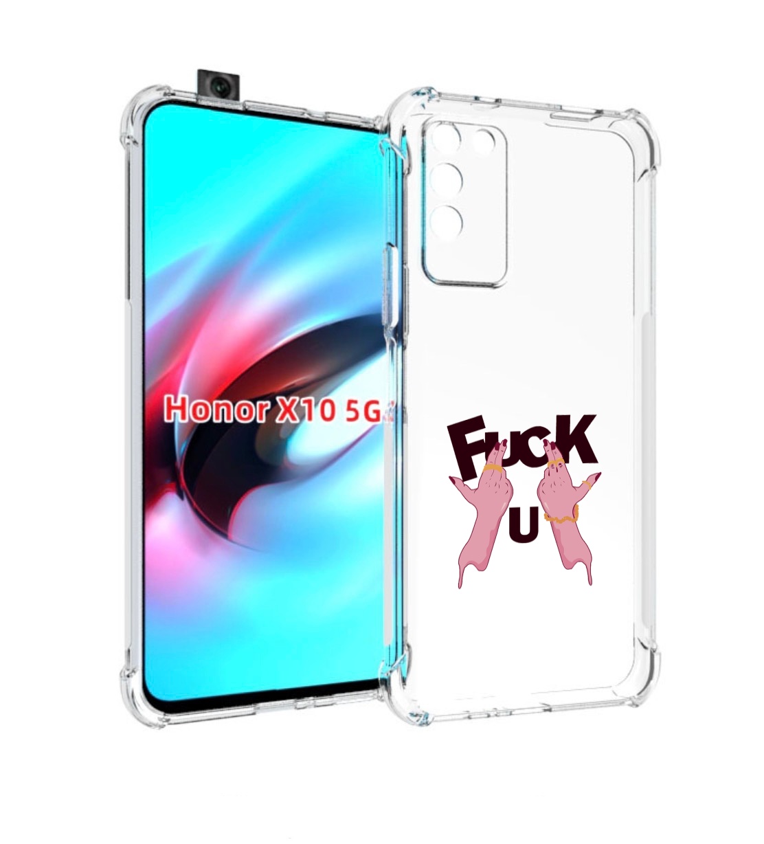 

Чехол MyPads иди-ты для Honor X10, Прозрачный, Tocco