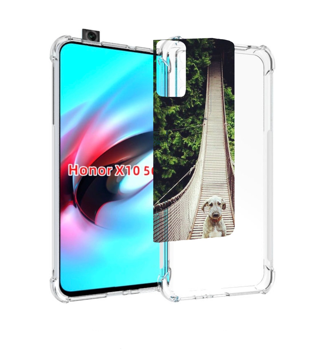 

Чехол MyPads ирландскии волкодав для Honor X10, Прозрачный, Tocco