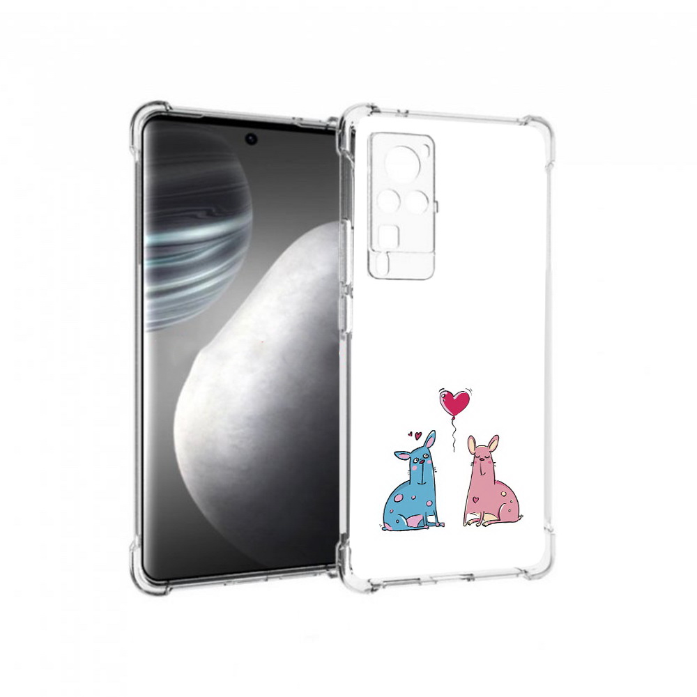 

Чехол MyPads Tocco для Vivo X60 pro Лама любовь (PT226972.385.102), Прозрачный, Tocco