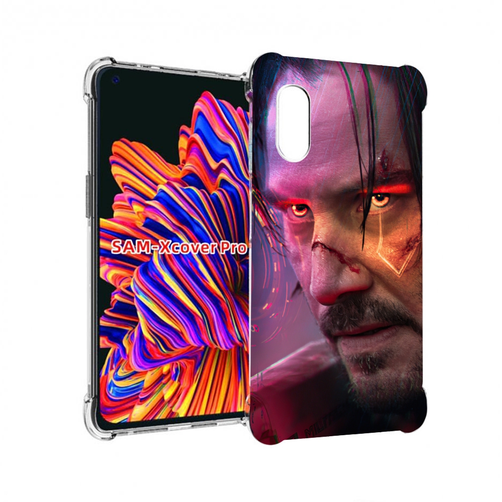 

Чехол MyPads cyberpunk 2077 Джонни Сильверхенд для Samsung Galaxy Xcover Pro 1, Прозрачный, Tocco