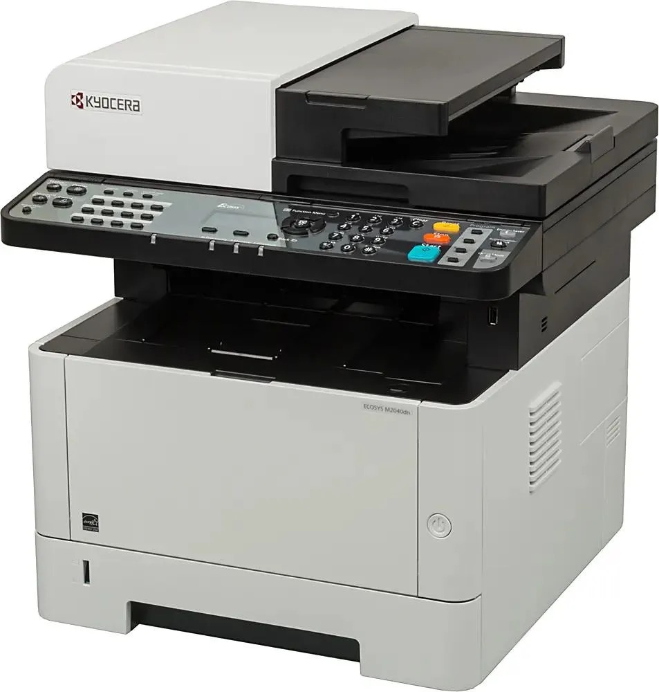 

МФУ лазерный Kyocera M2040DN + 2 картриджа, черно-белая печать, A4, цвет белый