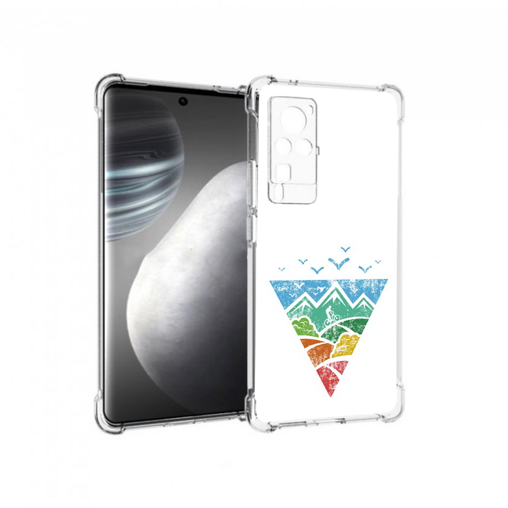 

Чехол MyPads Tocco для Vivo X60 pro Лес земля море чайки (PT226972.385.105), Прозрачный, Tocco