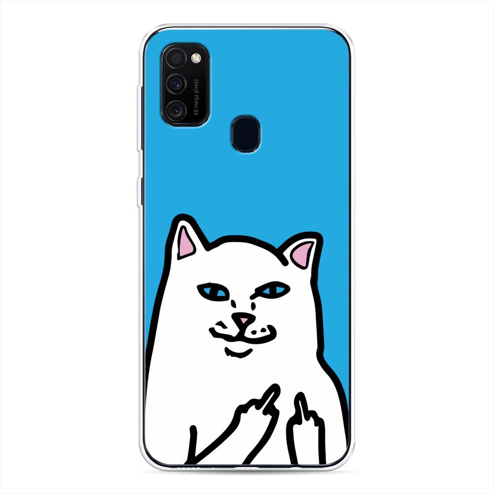 

Чехол Awog на Samsung Galaxy M30s/M21 "Кот жесть", Разноцветный, 29850-9