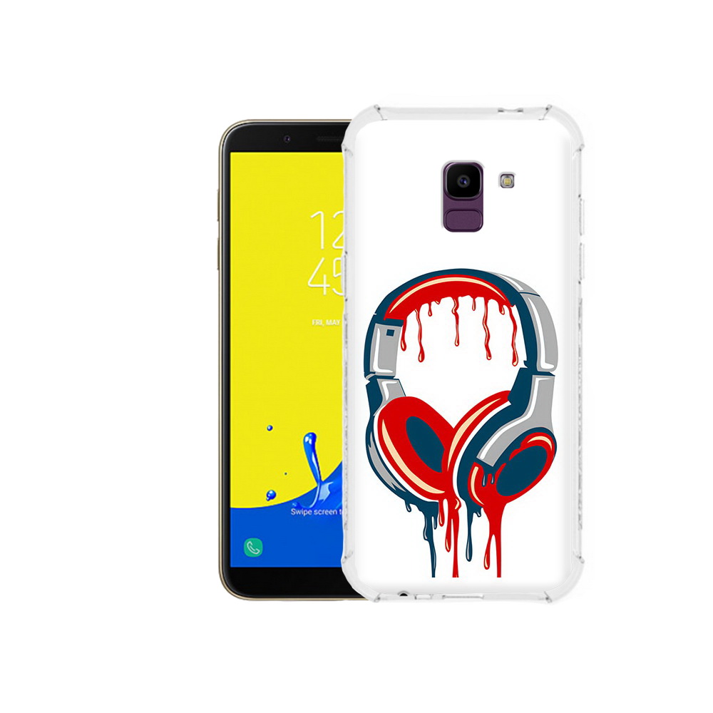

Чехол MyPads Tocco для Samsung Galaxy J6 (2018) не делай громко, Прозрачный, Tocco