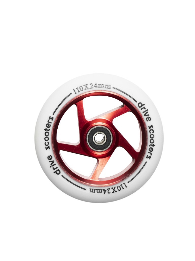 фото Колесо drive scooters blade 110mm white/red