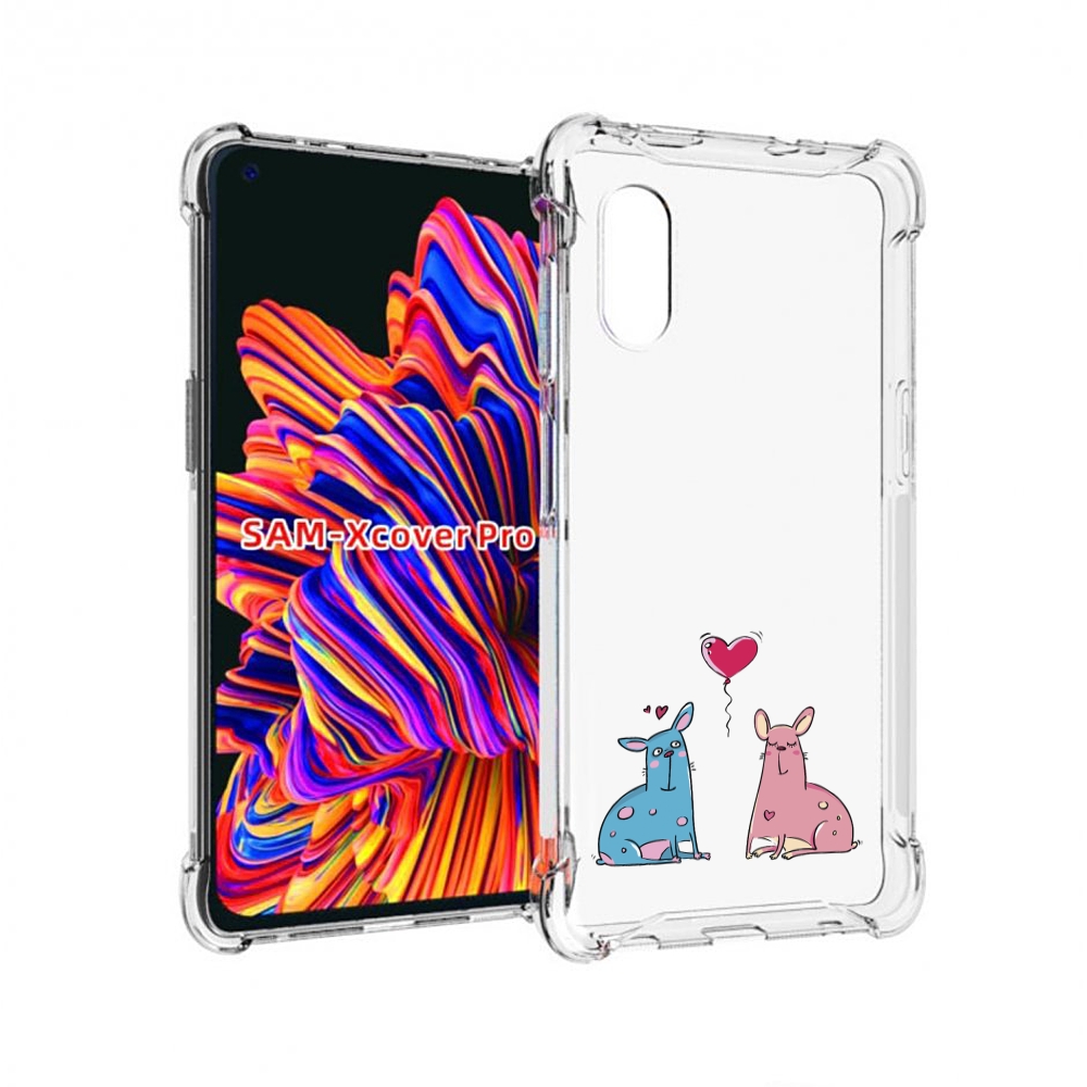 

Чехол MyPads Лама любовь для Samsung Galaxy Xcover Pro 1, Прозрачный, Tocco