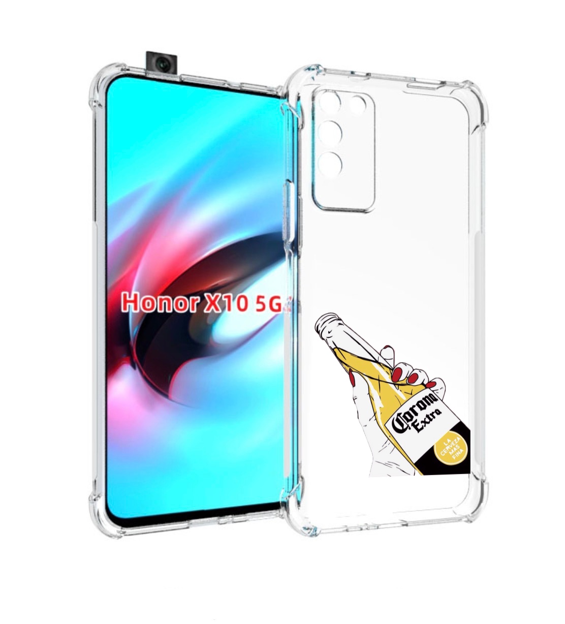 

Чехол MyPads корона екстра для Honor X10, Прозрачный, Tocco