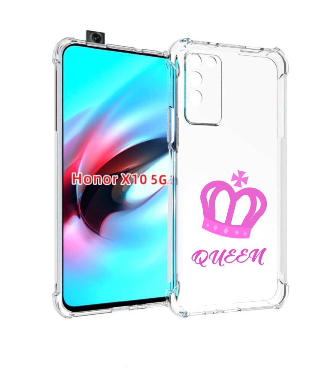 

Чехол MyPads корона-королевы-розовый для Honor X10, Прозрачный, Tocco