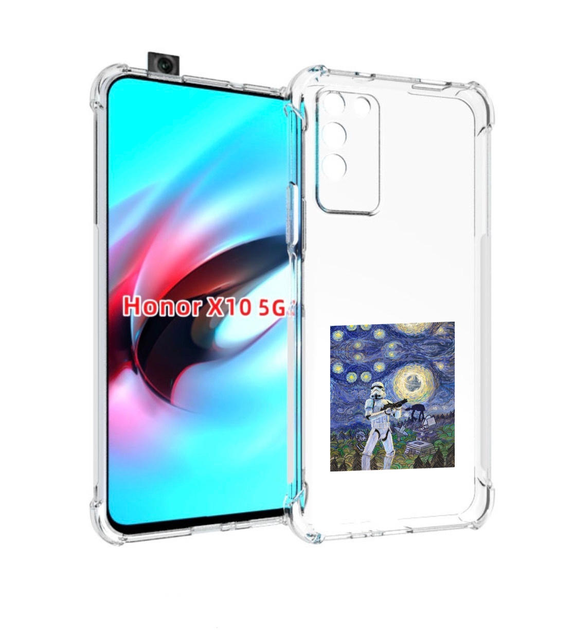 

Чехол MyPads star wars звездная ночь для Honor X10, Прозрачный, Tocco