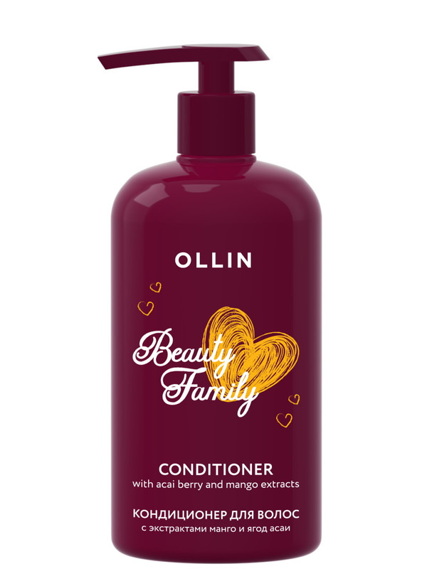 фото Кондиционер для волос ollin professional с экстрактами манго и ягод асаи 500 мл