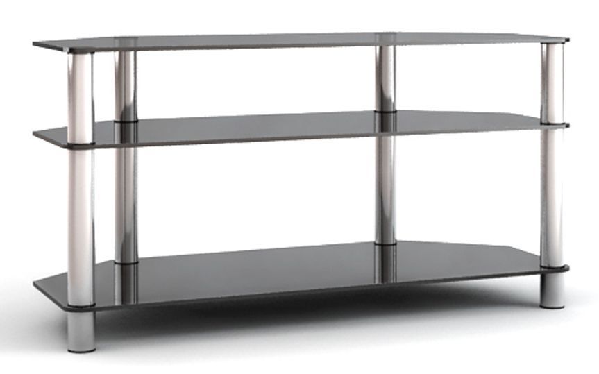 фото Стойка под тв и hi-fi metaldesign flatform tv 13 хром/дымч