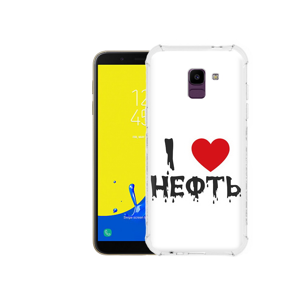

Чехол MyPads Tocco для Samsung Galaxy J6 (2018) нефть, Прозрачный, Tocco