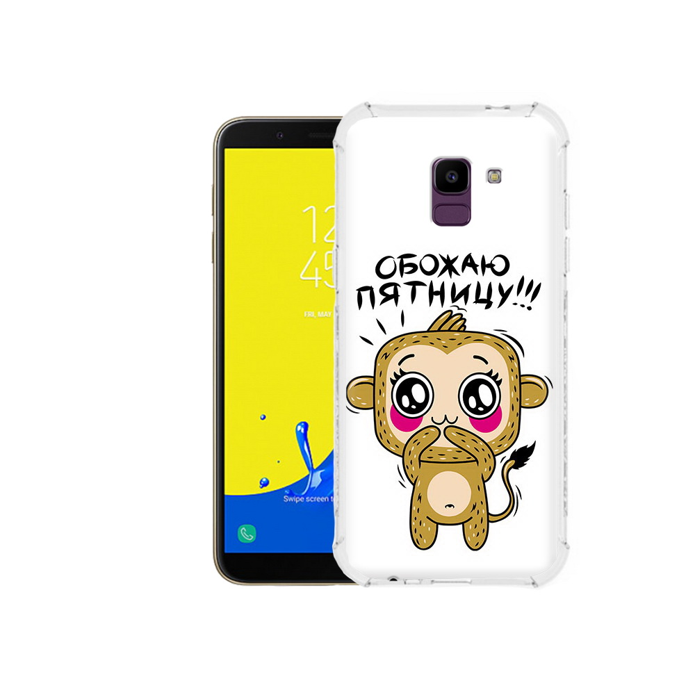 

Чехол MyPads Tocco для Samsung Galaxy J6 (2018) обожаю пятницу, Прозрачный, Tocco