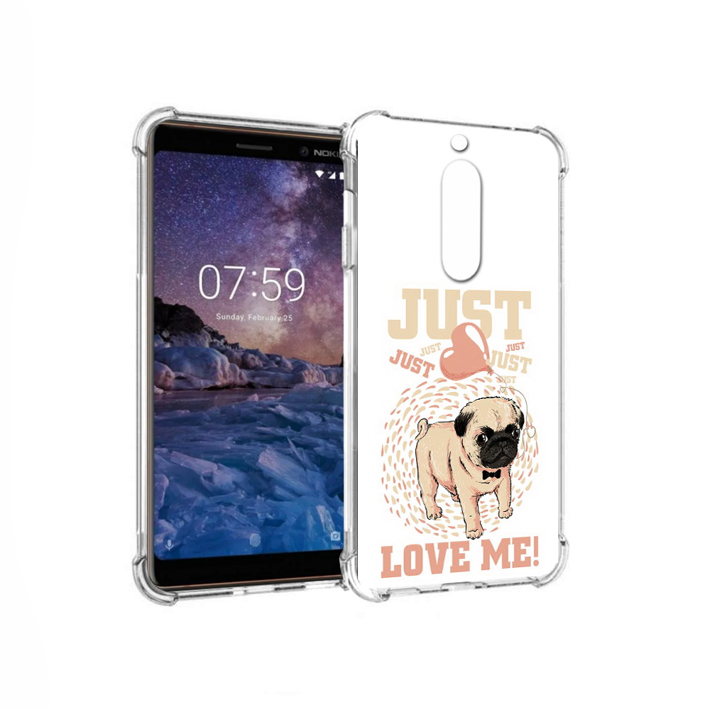 

Чехол MyPads Tocco для Nokia 7 Люби меня (PT95887.123.109), Прозрачный, Tocco
