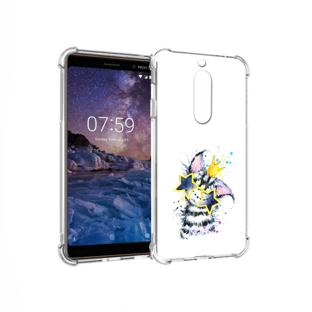 

Чехол MyPads Tocco для Nokia 7 Мартовский Нуся (PT95887.123.114), Прозрачный, Tocco