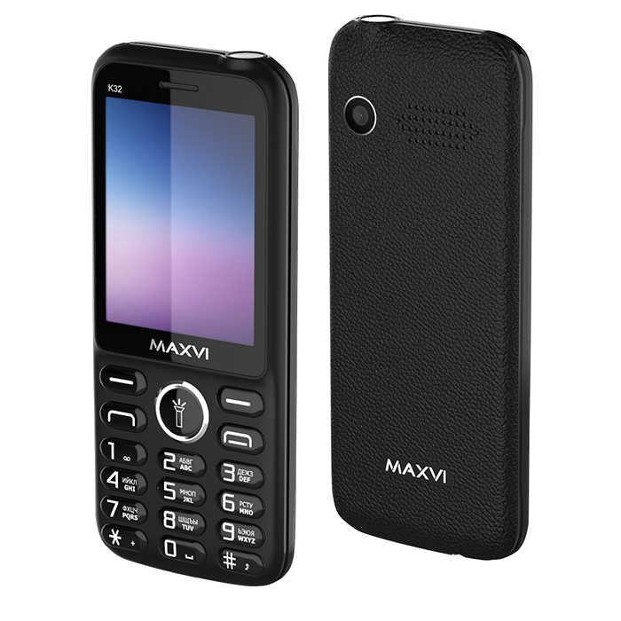 

Мобильный телефон Maxvi Black (K32 Black)