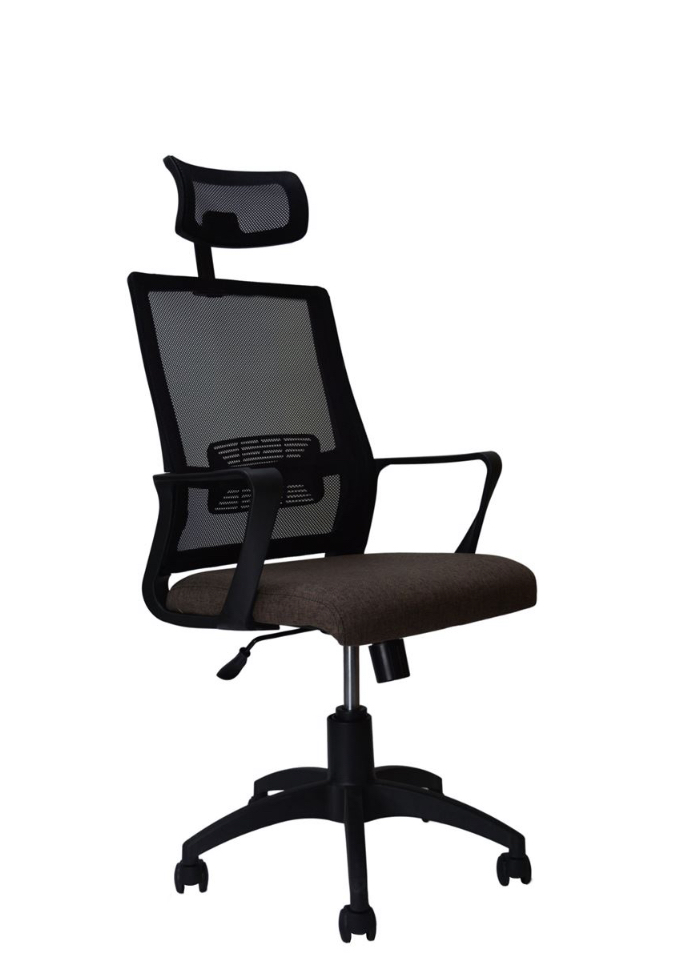Кресло офисное ЯрКресло Кр47А ТГ ПЛАСТ К01 (ткань Крафт коричневая)