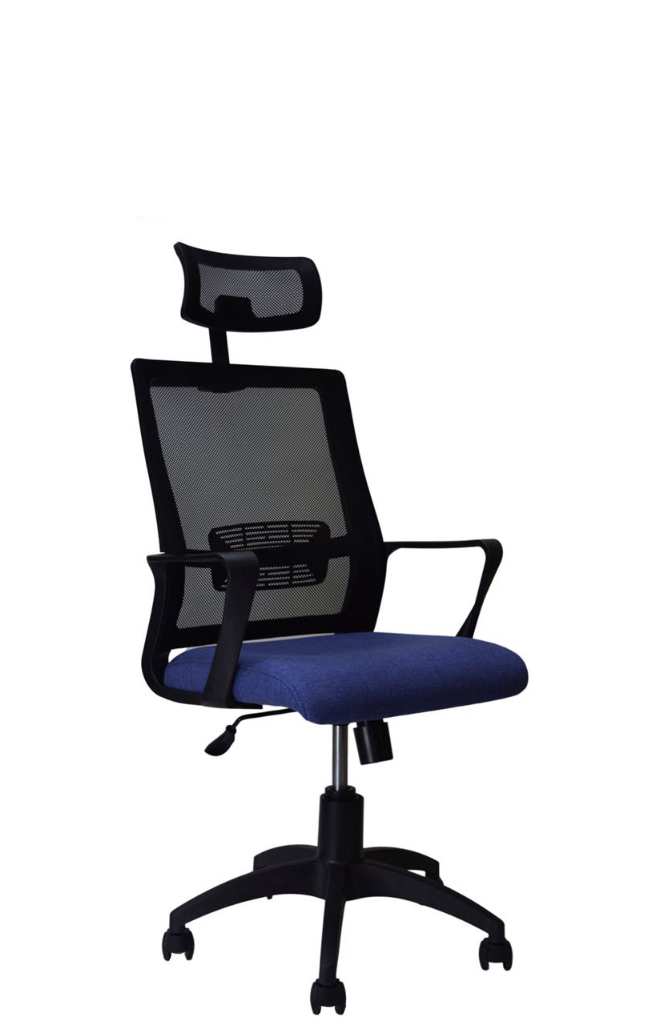 Кресло офисное ЯрКресло Кр47А ТГ ПЛАСТ К67 (ткань Крафт голубая)