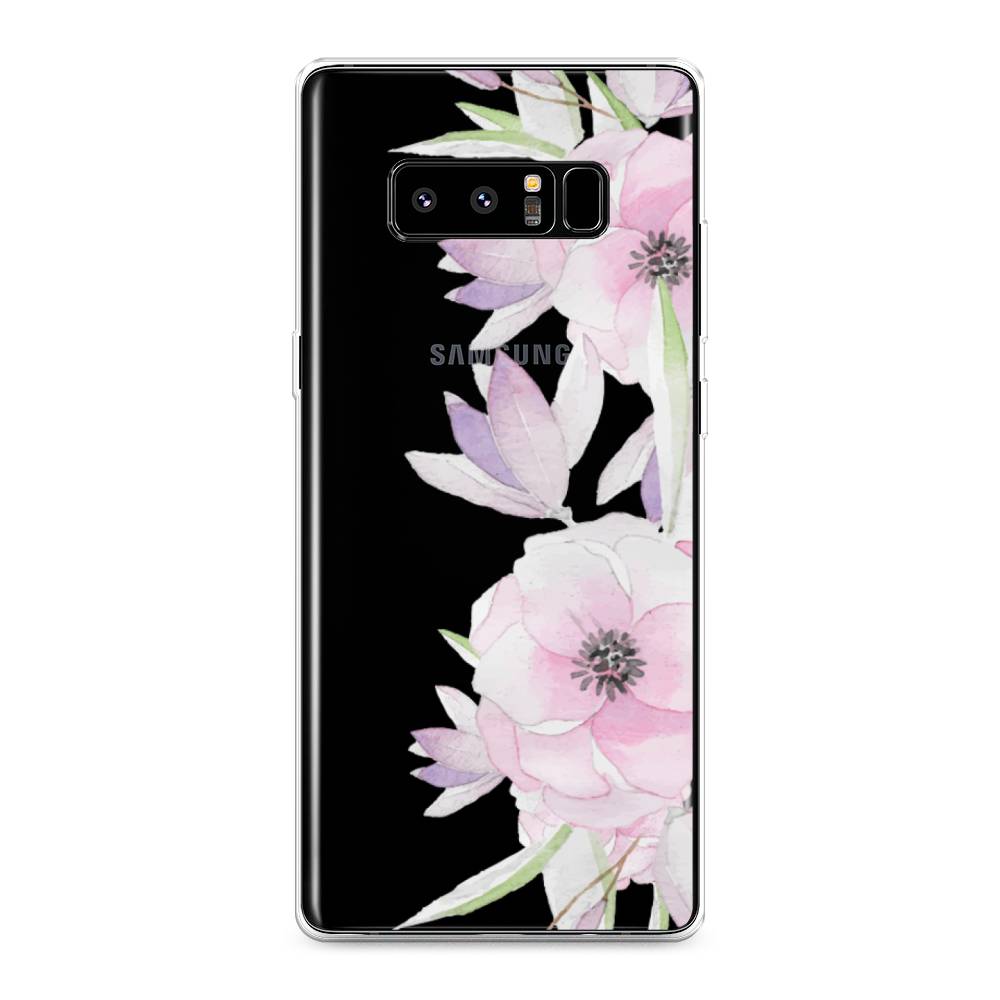 

Чехол Awog на Samsung Galaxy Note 8 "Нежные анемоны", Розовый;черный;фиолетовый, 25250-8