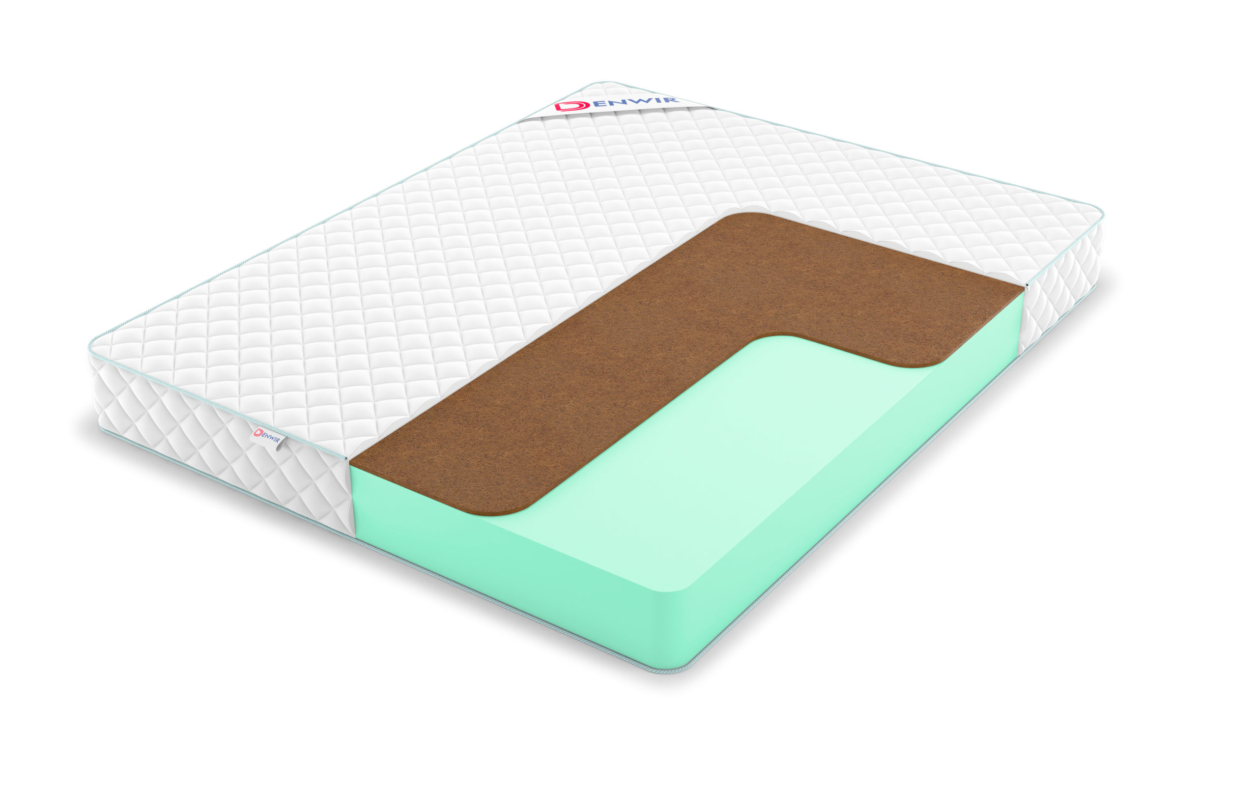 

Матрас Denwir Simpl Foam Hard 19 140х200, Бежевый;белый;серый;серебристый, Simpl Foam Hard 19