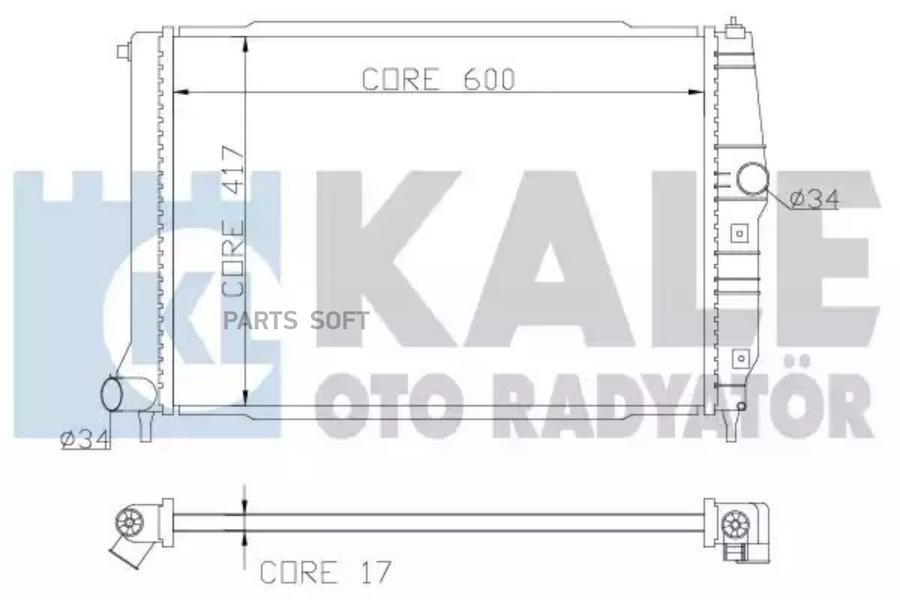 

372200 радиатор системы охлаждения \ Chevrolet Kalos 1.4-1.6i 16V <04 1шт