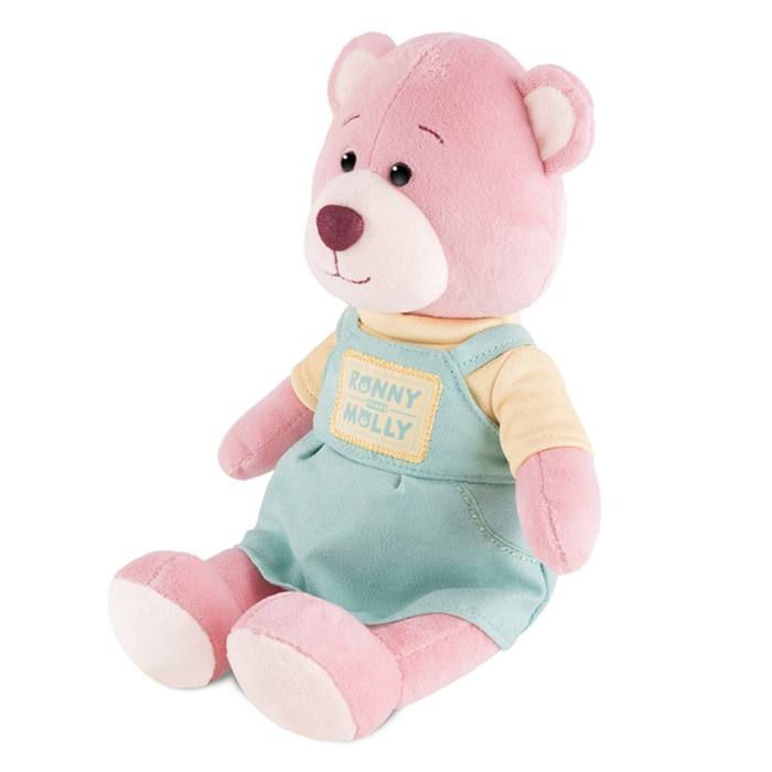 

Мягкая игрушка "Мишка Молли в платье-комбезе", 21 см RM-M010-21, Розовый