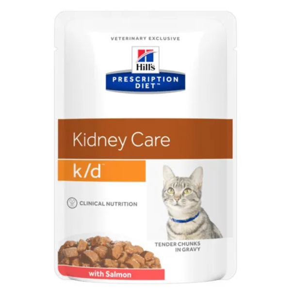 фото Влажный корм для кошек hill's prescription diet kidney care с лососем 85 г