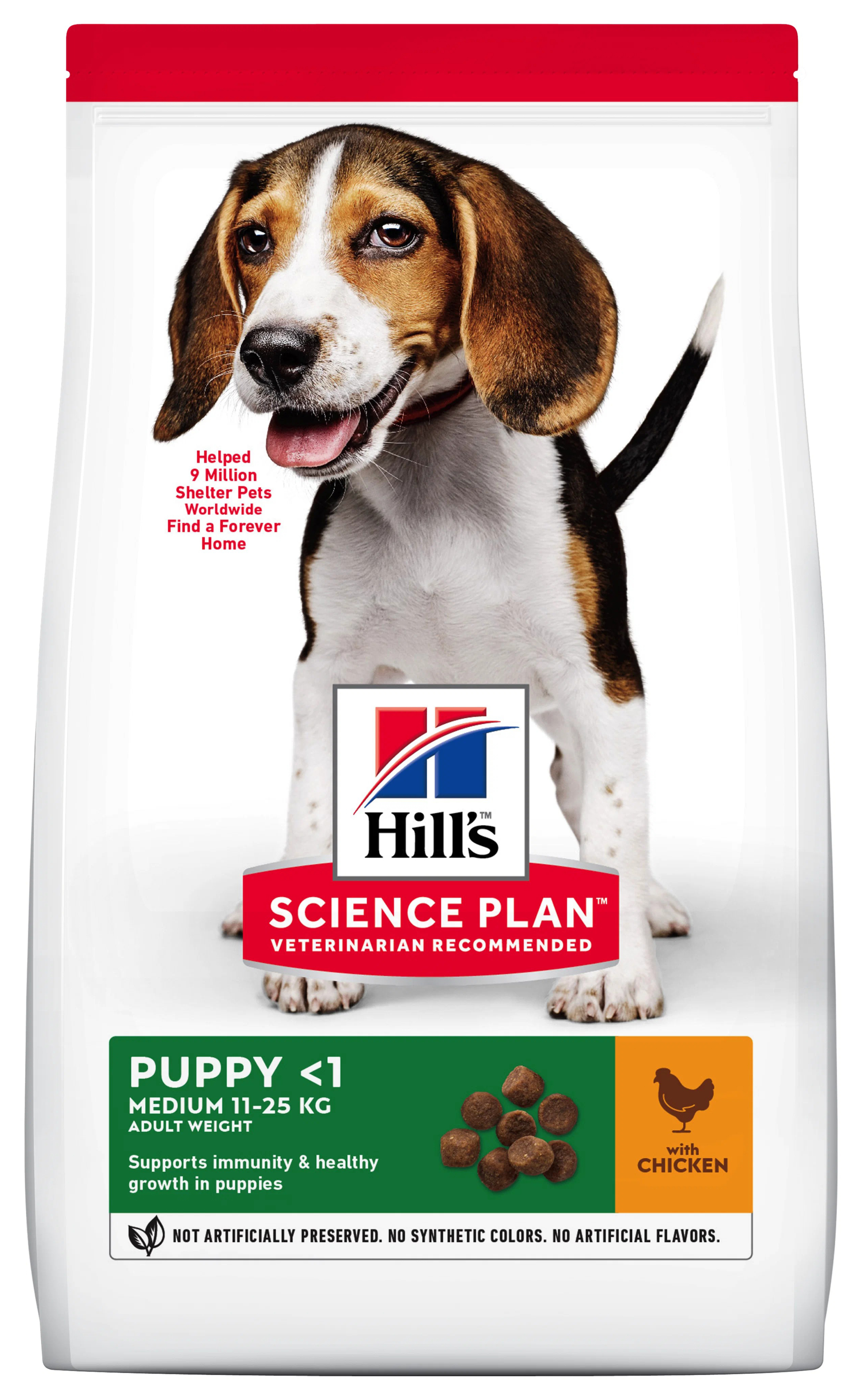 

Сухой корм для щенков средних пород Hill's Science Plan с курицей 0,8 кг