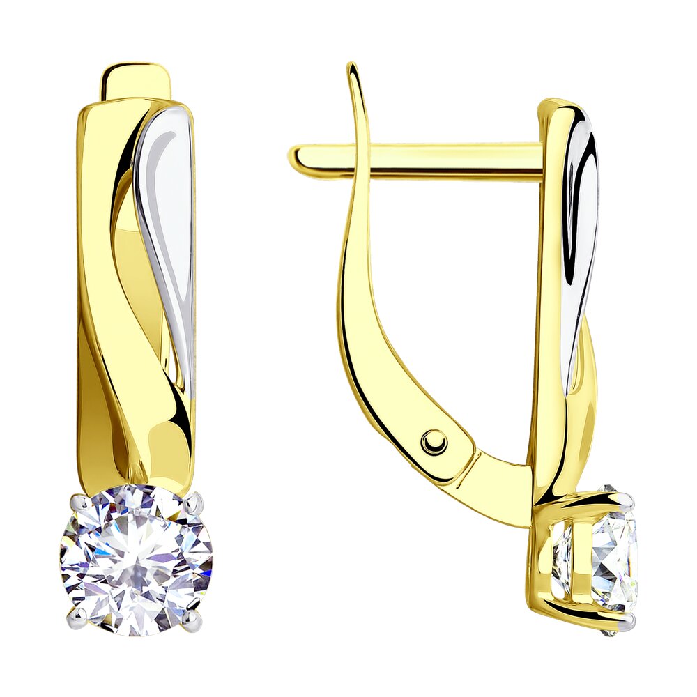 

Серьги из золота SOKOLOV 028510-2, фианит, 028510-2