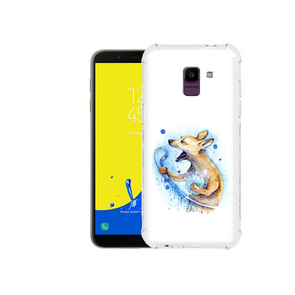 

Чехол MyPads Tocco для Samsung Galaxy J6 (2018) пение в душе, Прозрачный, Tocco